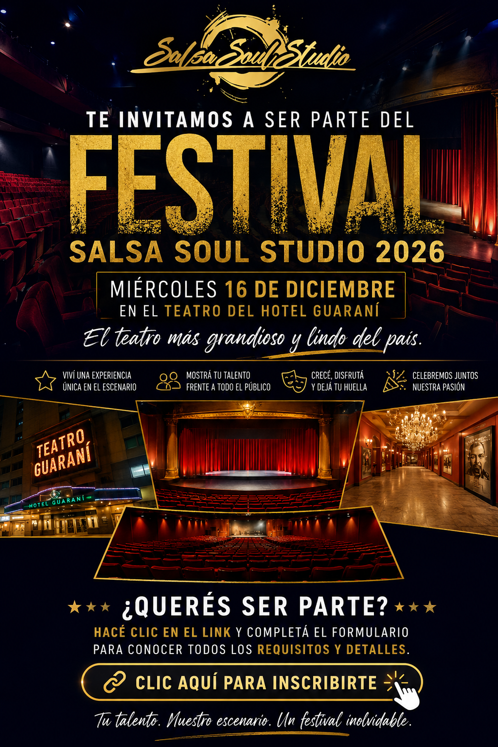 Festival Salsa Soul Studio 2026 — 16 de diciembre