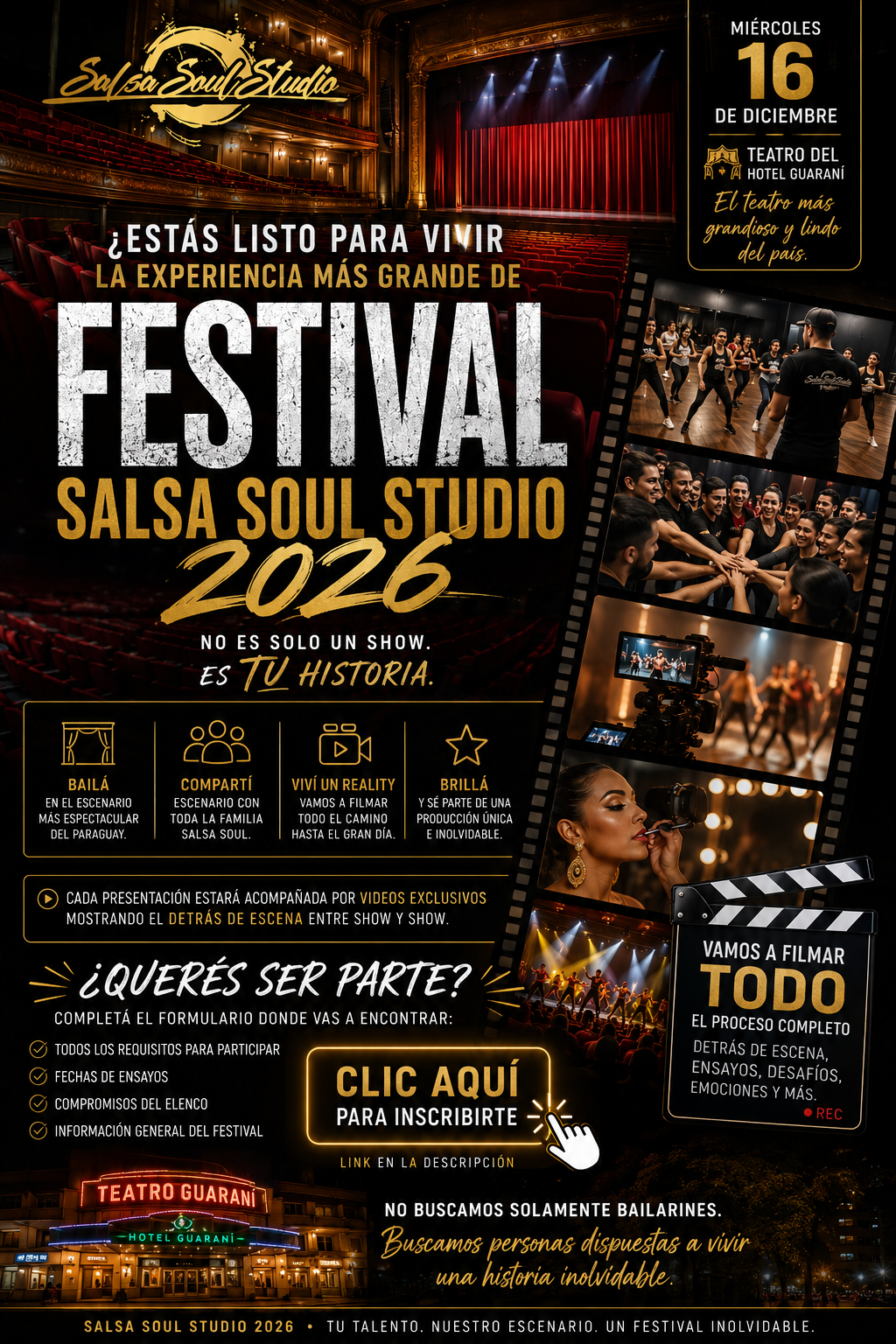 Festival Salsa Soul Studio 2026 — no es solo un show, es tu historia
