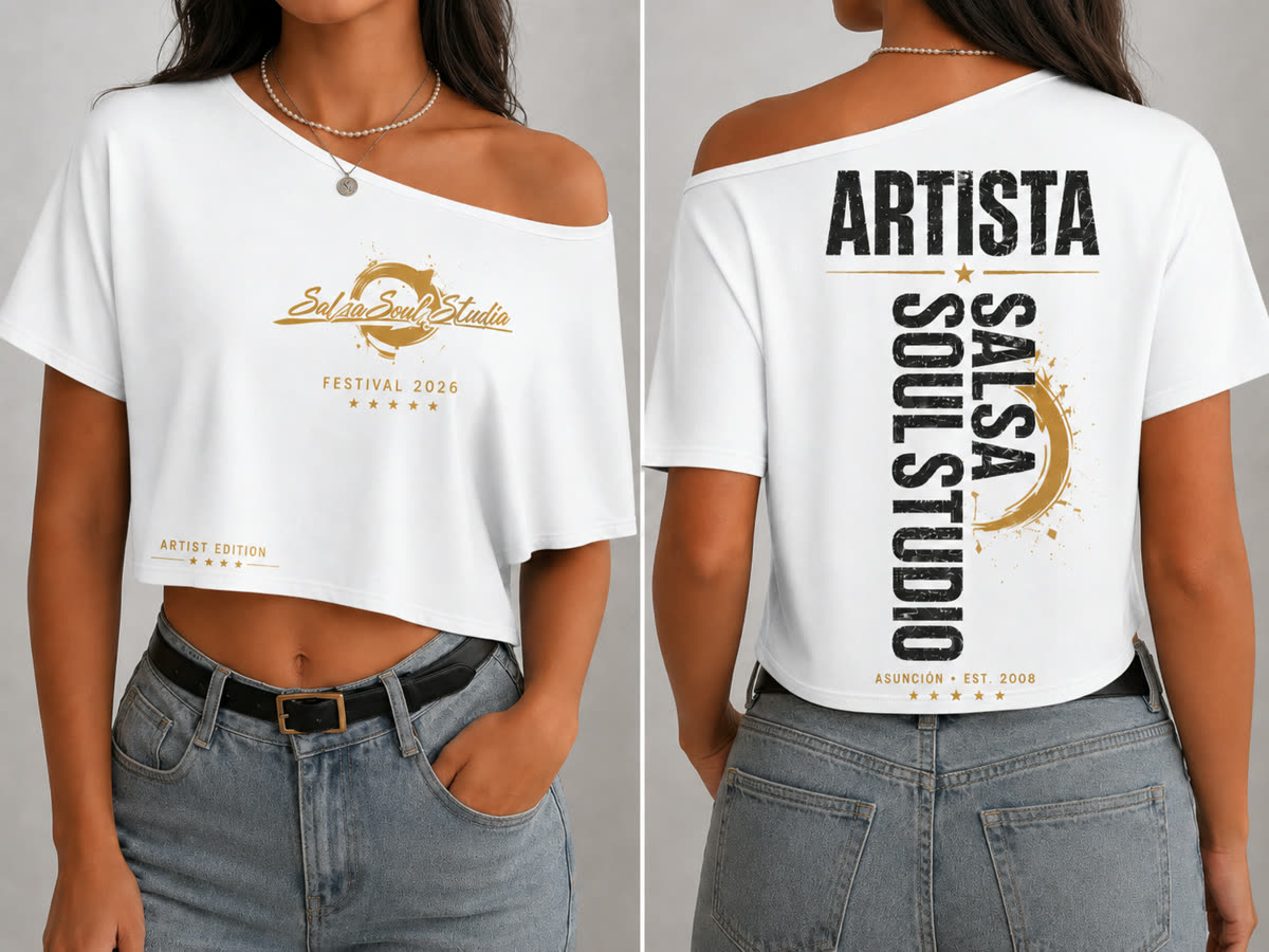 Remera pupera blanca del festival